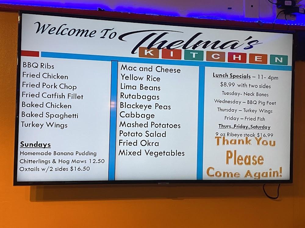 Thelma's Kitchen Menu image 1
